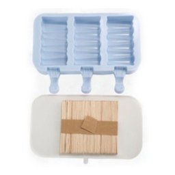 Forma Molde de Picolé Facil Sorvete Zig Zag Silicone  - 4