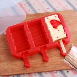 Forma Molde de Picolé Facil Sorvete Zig Zag Silicone  - 3