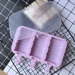 Forma Molde de Picolé Facil Sorvete Zig Zag Silicone  - 2