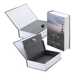 Cofre Camuflado Com Chave Formato Livro Porta Joias Dinheiro - 3