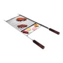 Ver imagem 1 de Grelha Queijeira Chapa Auxiliar Com Borda Aço Inox 31x50cm - Wp Wp Connect Grelha Multiuso Aço Inox 