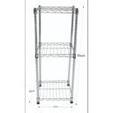 Ver imagem 3 de Estante de Aço Cromado com 3 Prateleiras Rack Aramados 1004