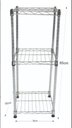 Ver imagem 3 de Estante de Aço Cromado com 3 Prateleiras Rack Aramados 1004