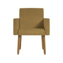 Ver imagem 6 de Kit 5 Cadeiras Poltronas Decorativa - Escritório - Recepção Cor:capuccino