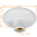 Ver imagem 2 de Plafon Decorativo Branco Soquete Porcelana E-27 para Led