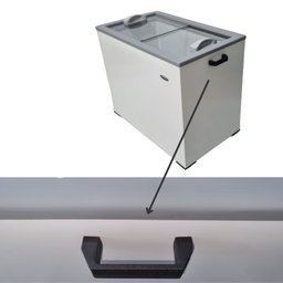Freezer Horizontal 100L, Tampa de Vidro Junges 220V - 2