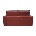 Ver imagem 6 de Sofá Retrátil e Reclinável Cama Inbox Slim 1,50M Tecido Suede Velusoft Vermelho