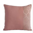 Ver imagem 1 de CAPA DE ALMOFADA EM ALGODÃO ROSA ANTIGO GEOMÉTRICA Almofadas Estilo