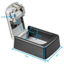 Ver imagem 4 de Mini Cofre Guarda Chaves de Parede com Segredo Cinza