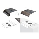 Ver imagem 4 de Apoio de copo Para Braço De Sofá Com Porta Controle Kit Tabaco 2pç