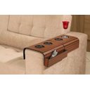 Ver imagem 3 de Apoio de Copo para Braço de Sofá com Porta Controle Kit Ipê 2Pç