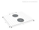 Ver imagem 3 de Esteria Flexivel Porta Copo Sofá Kit 2 copo Ipe