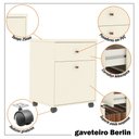 Ver imagem 7 de Gaveteiro Arquivo Office Mdp Rodízio Berlin - Vianossa