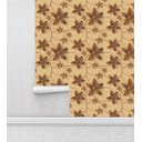 Ver imagem 2 de Papel De Parede Floral Bege Para Quarto Sala