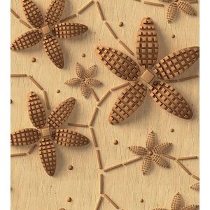 Papel De Parede Floral Bege Para Quarto Sala