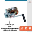 Ver imagem 5 de Guincho Manual Catracado com Cabo de Aço Arraste de 540kgf - Starfer