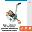 Ver imagem 4 de Guincho Manual Catracado com Cabo de Aço Arraste de 540kgf - Starfer