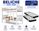 Ver imagem 4 de Beliche Solteiro Esmeralda 100% MDF com Escada Central Proteção Lateral e 2 Colchões D20