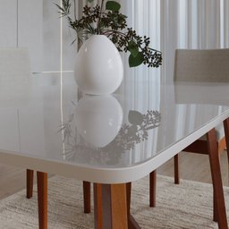 Conjunto para Sala de Jantar com 6 Cadeiras Dakota - 6