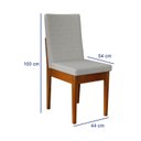 Ver imagem 3 de Conjunto para Sala de Jantar com 6 Cadeiras Dakota