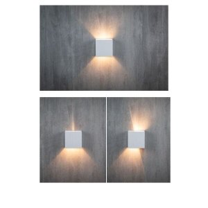 Arandela Branca Light Led 4w Facho Ajustável IP65 3000K Germany Luz Amarela