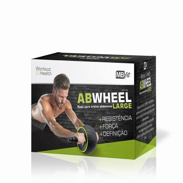 Roda Abdominal Ab Wheel Exercicios Abdominais Lombar Fitness - 3