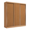 Ver imagem 1 de Guarda Roupas Casal 3 Portas de Correr 3 Gavetas Kappesberg Tapajós/canela 208cm