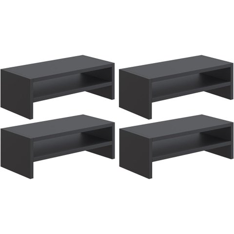 Kit 04 Suportes para Monitor Stand Home Office Lap 63 Cm L03 Preto - Lyam