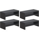 Ver imagem 1 de Kit 04 Suportes para Monitor Stand Home Office Lap 63 Cm L03 Preto - Lyam