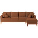 Ver imagem 1 de Sofá 4 Lugares Beny com Chaise Direito Linho Terracota