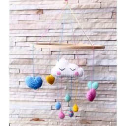 Móbile para berço de Amigurumi - 2