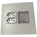 Ver imagem 2 de Conjunto 4x4" linha Clean Branco MarGirius 2 Tomadas 2p+t 10 A + 1 iluminação emergência juntos