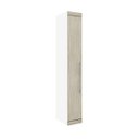 Ver imagem 1 de Armário Modulado Supreme 1 Porta 45cm 3 Gavetas Prateleira e 1 Cabideiro Branco Fosco e Rovere
