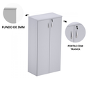 Ver imagem 4 de Armário para Escritório Alto 2 Portas com Chave Multiuso Cristal