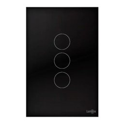 Interruptor Touch 3 Teclas Preto Caixa 4X2 - 4