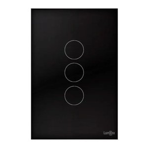 Interruptor Touch 3 Teclas Preto Caixa 4X2