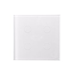 Interruptor Touch 4 Teclas Caixa 4X4 Branco - 1