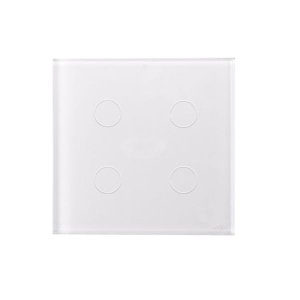 Interruptor Touch 4 Teclas Caixa 4X4 Branco