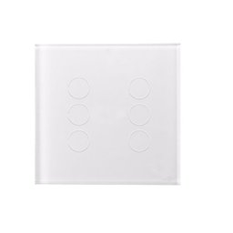 Interruptor Touch 6 Teclas Caixa 4X4 Branco - 1