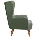 Ver imagem 6 de Poltrona de Amamentação Fixa Pés Manu Liz D02 Couríssimo Tramado Verde C-296 C-120 - Lyam Decor
