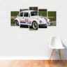Quadro Canvas Fusca Branco Herbie 53 Filme 155x80cm - 2