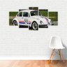 Quadro Canvas Fusca Branco Herbie 53 Filme 200x100cm - 2