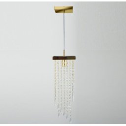 Lustre Pendente Plafon Cristal Crilick Ls7201 Dourado - 5