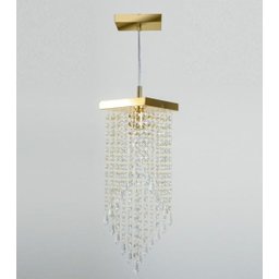 Lustre Pendente Plafon Cristal Crilick Ls7201 Dourado - 3