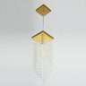 Lustre Pendente Plafon Cristal Crilick Ls7201 Dourado - 4