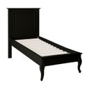 Ver imagem 2 de Cama Solteiro Madeira Pés Luiz Xv 60836 Hannover Linz Móveis - Preto