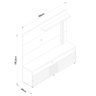 Rack Bancada com Painel Frizz Fendi/naturale para Tv até 65” - Madetec - 5