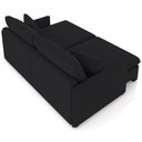 Ver imagem 7 de Sofá Cama Retrátil para Sala de Estar 214cm Una K01 Veludo Preto - Lyam Decor