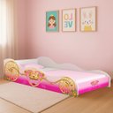 Ver imagem 2 de Cama Carruagem Rosa Princesas P/ Meninas Solteiro Montessori Mdf