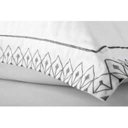Jogo de Cama Casal Egípcio 300fios Preto Fence BTB - 2